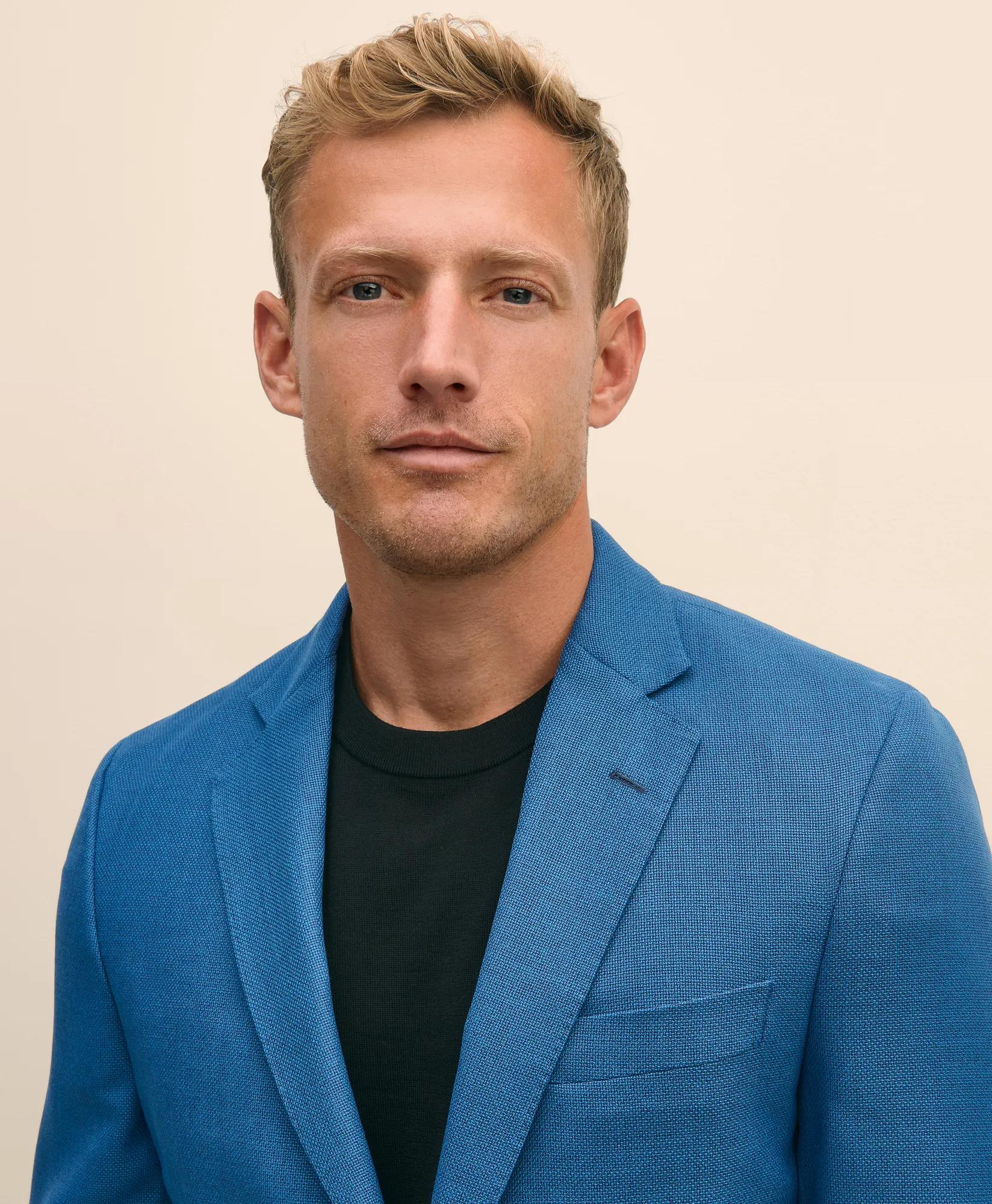 Classic Fit Sport Coat in Hopsack Wool