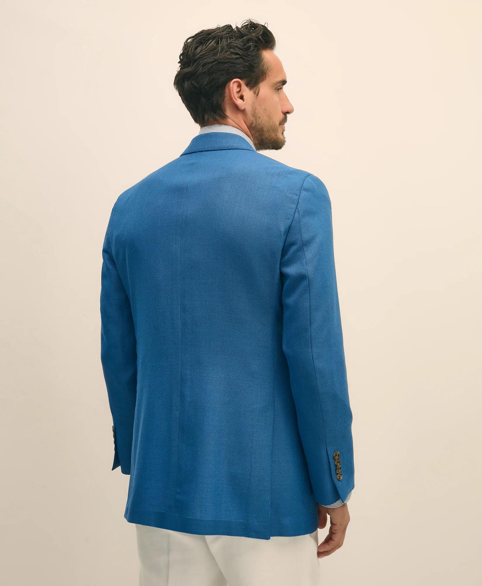 Traditional Fit Sport Coat in Hopsack Wool