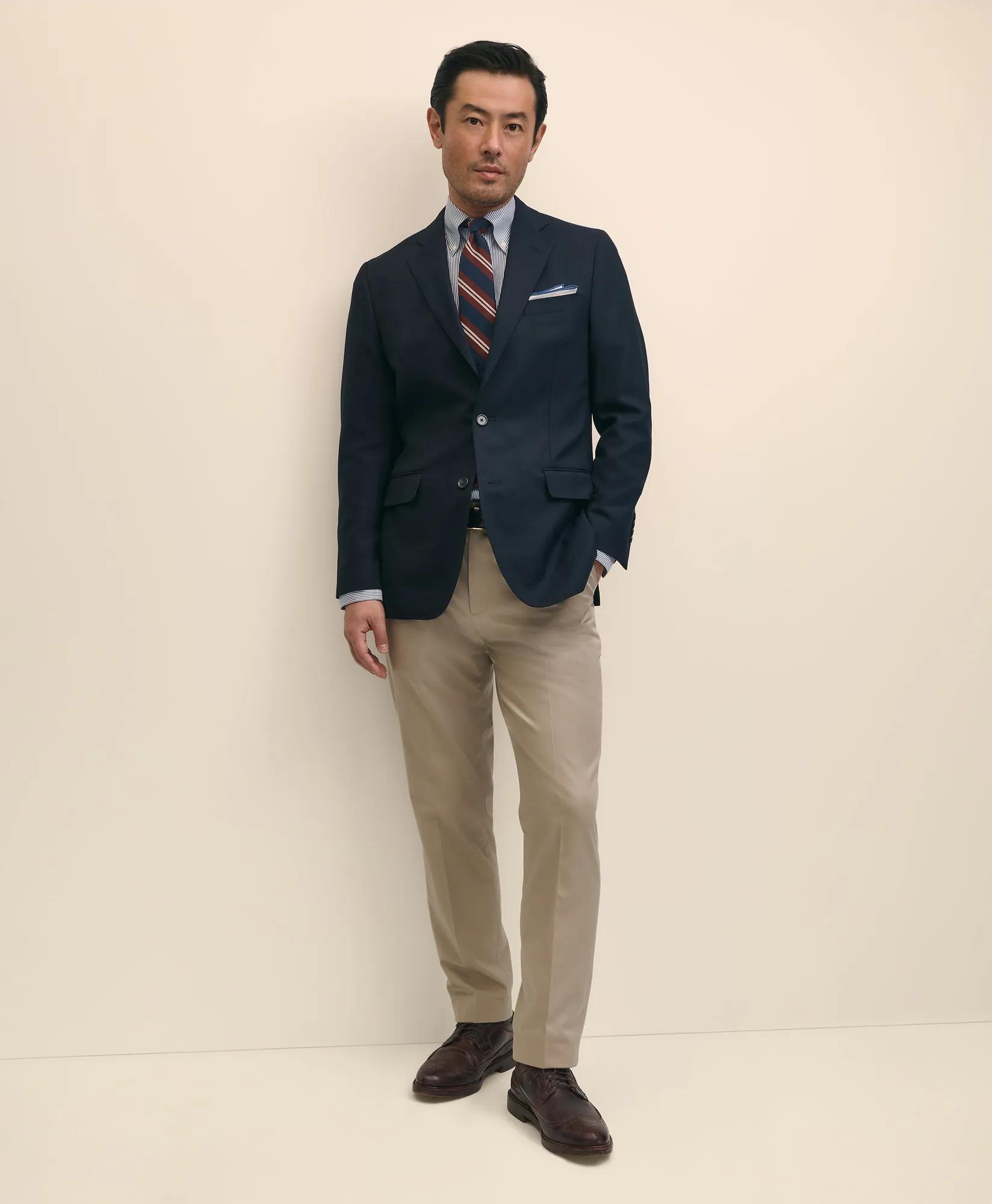 Slim Fit Wool Hopsack Sport Coat