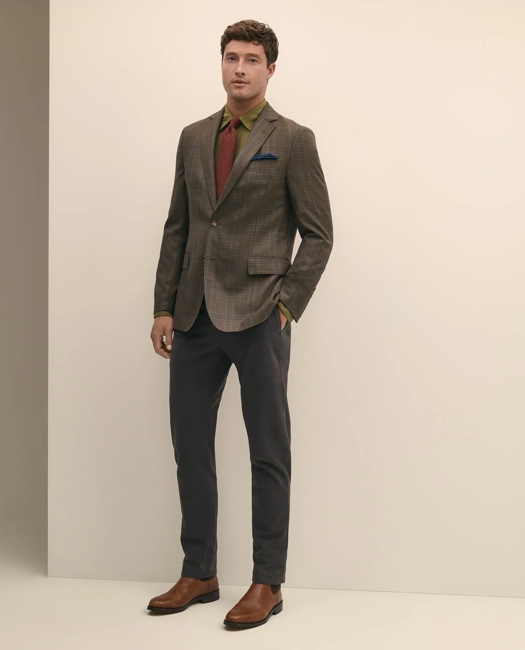 Classic Fit Wool Plaid Sport Coat