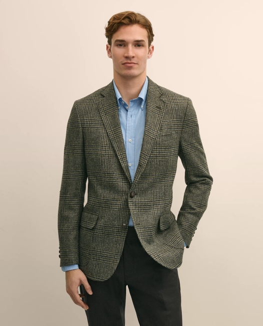 Classic Fit Wool-Cotton Tweed Check 1818 Sport Coat