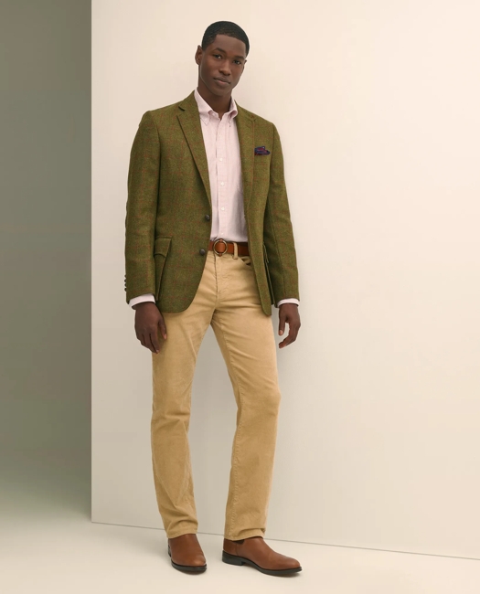 Classic Fit Wool-Cashmere Tweed Windowpane 1818 Sport Coat