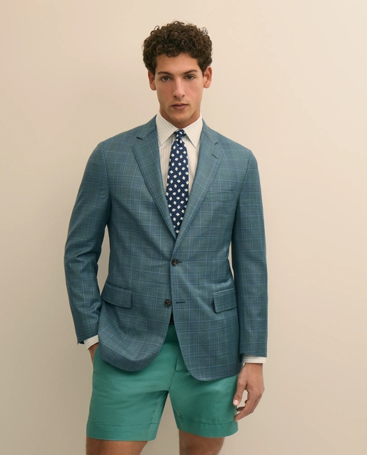 Classic Fit Wool Check Sport Coat