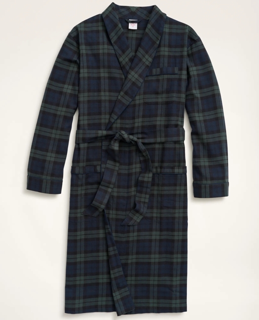 Cotton Flannel Black Watch Robe