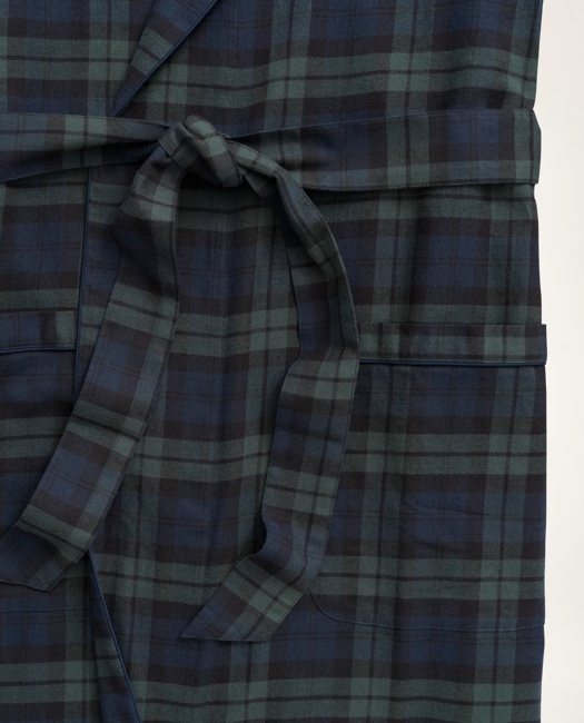 Cotton Flannel Black Watch Robe