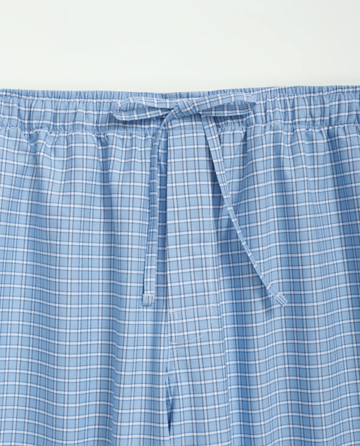Cotton Oxford Windowpane Lounge Pants