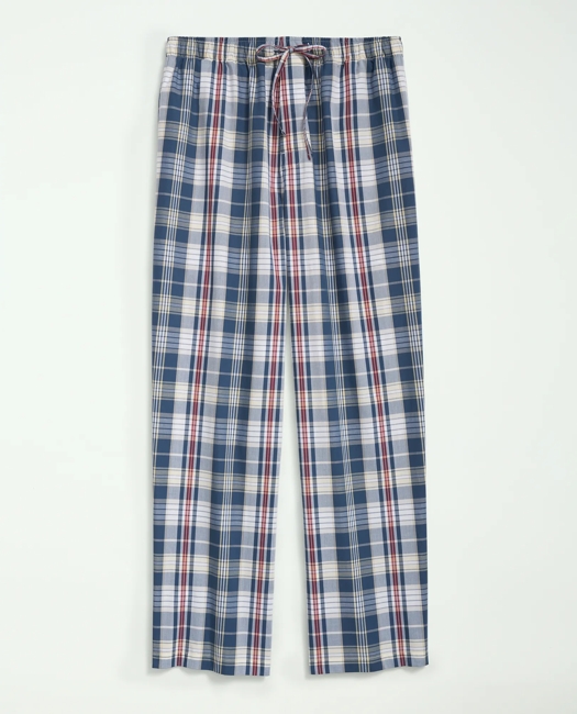 Cotton Madras Pattern Lounge Pants