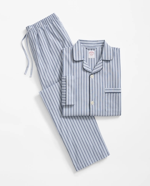 Cotton Broadcloth Striped Pajamas