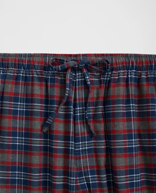 Cotton Flannel Plaid Lounge Pants