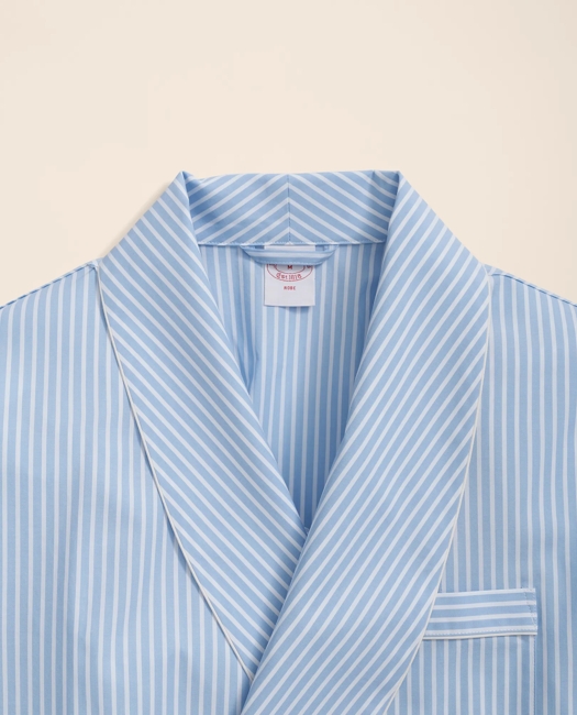 Cotton Broadcloth Bengal Striped Robe