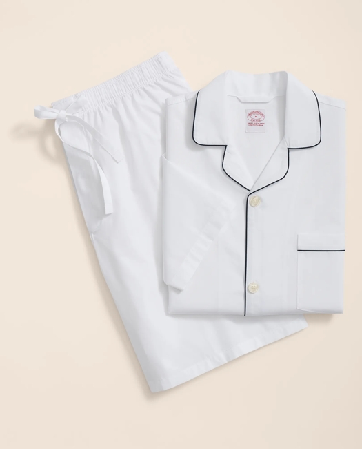 Cotton Broadcloth Short Pajamas