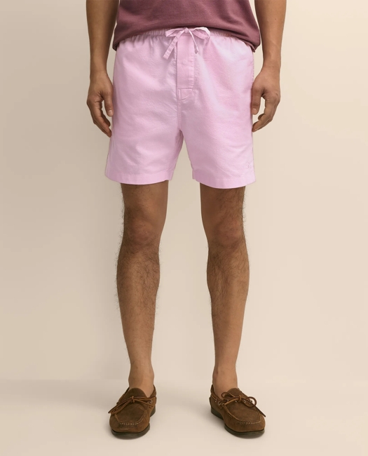 Cotton Oxford Lounge Shorts