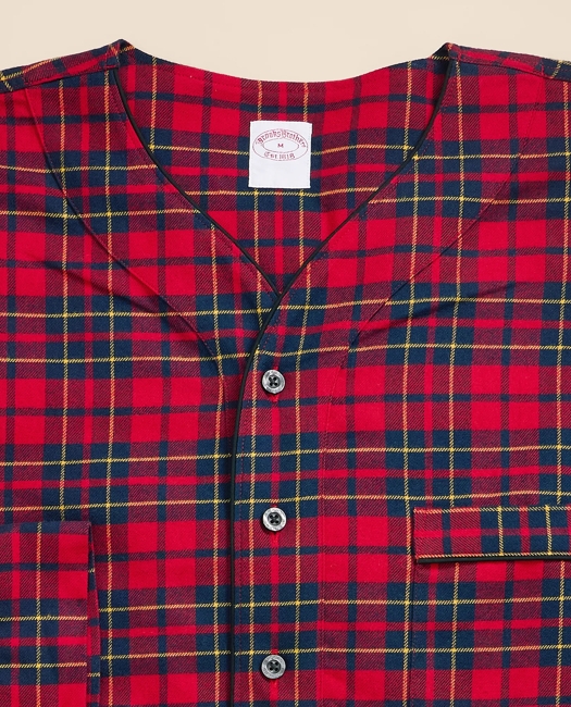 Cotton Flannel Plaid Nightshirt