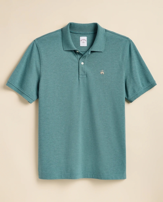Golden Fleece Stretch Supima Polo Shirt - Teal Heather