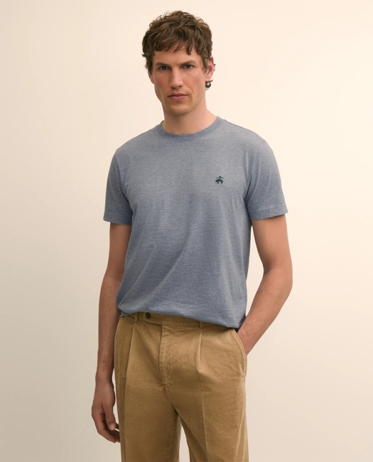 Supima Cotton Jersey T-Shirt - Heathered Light Blue