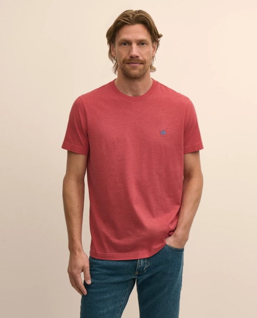Supima Cotton Jersey T-Shirt - Red Heather