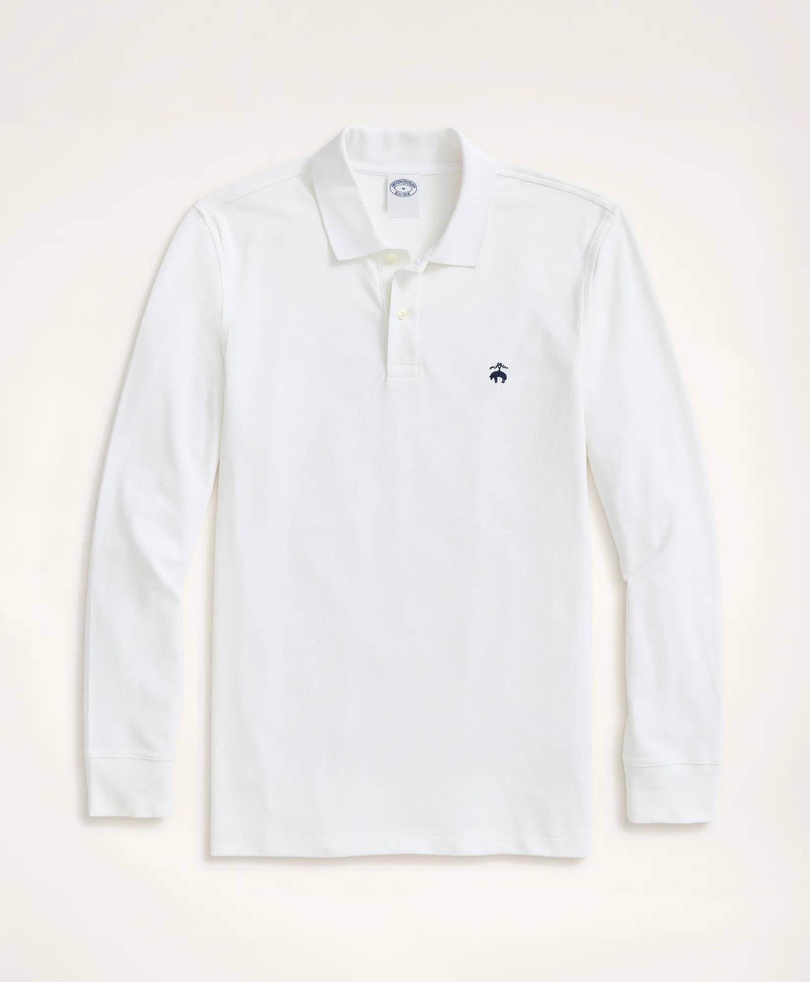 Golden Fleece Stretch Supima Long-Sleeve Polo Shirt