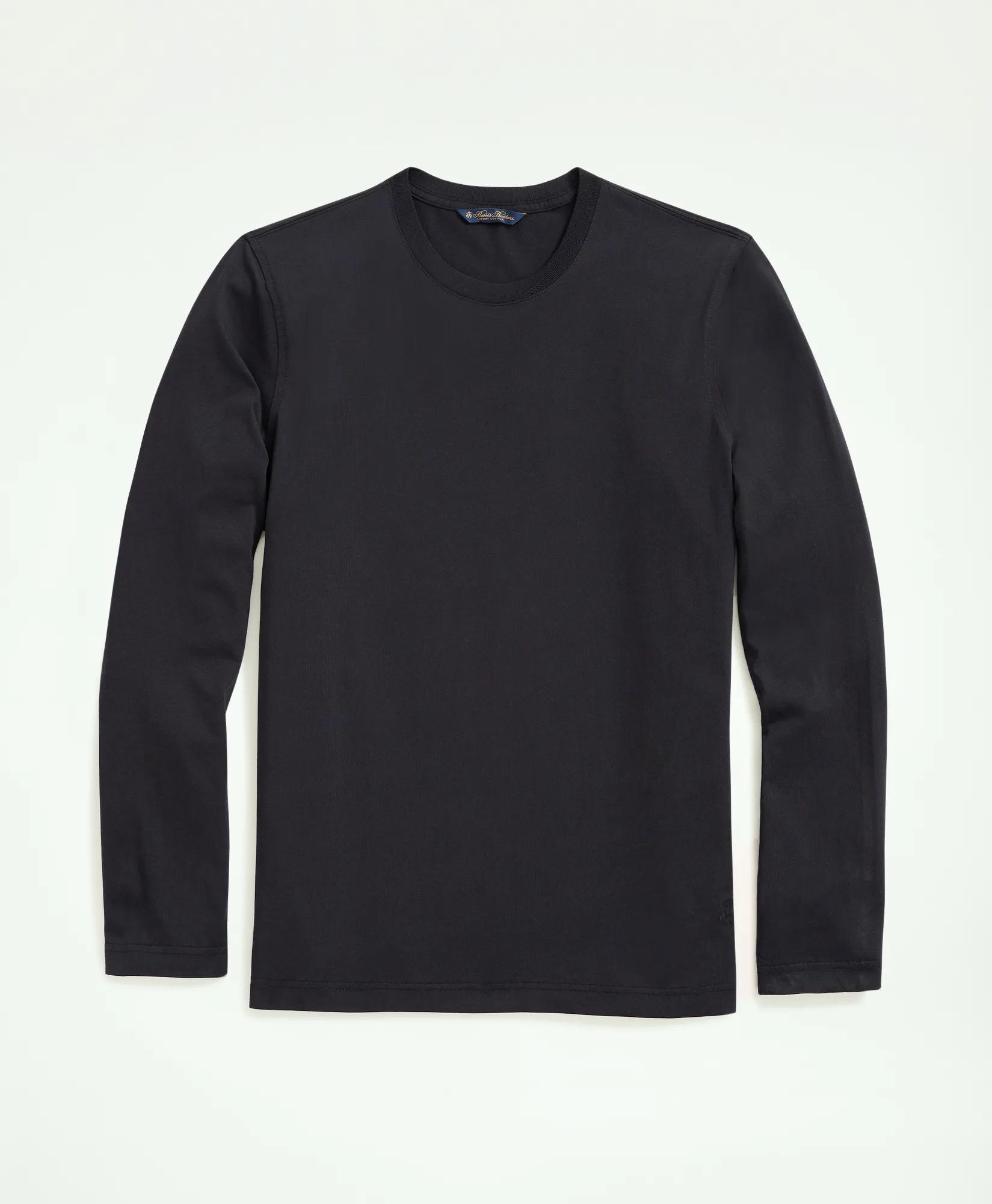 Supima Cotton Long-Sleeve Logo T-Shirt