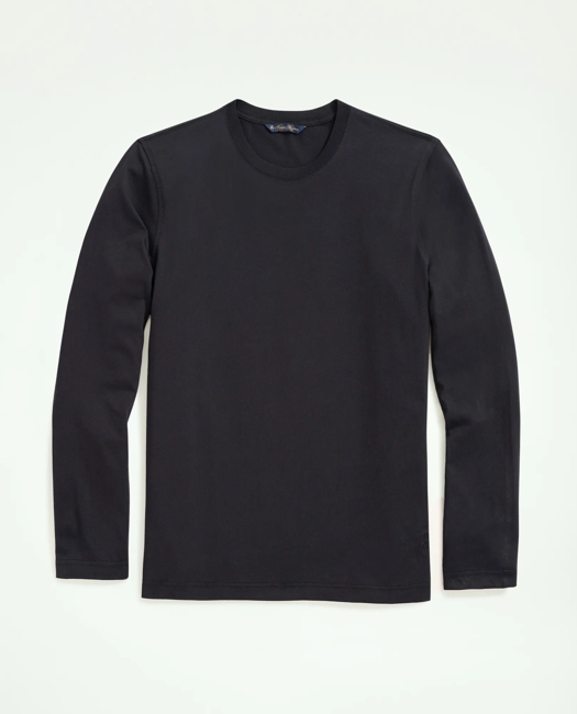 Supima Cotton Long-Sleeve Logo T-Shirt