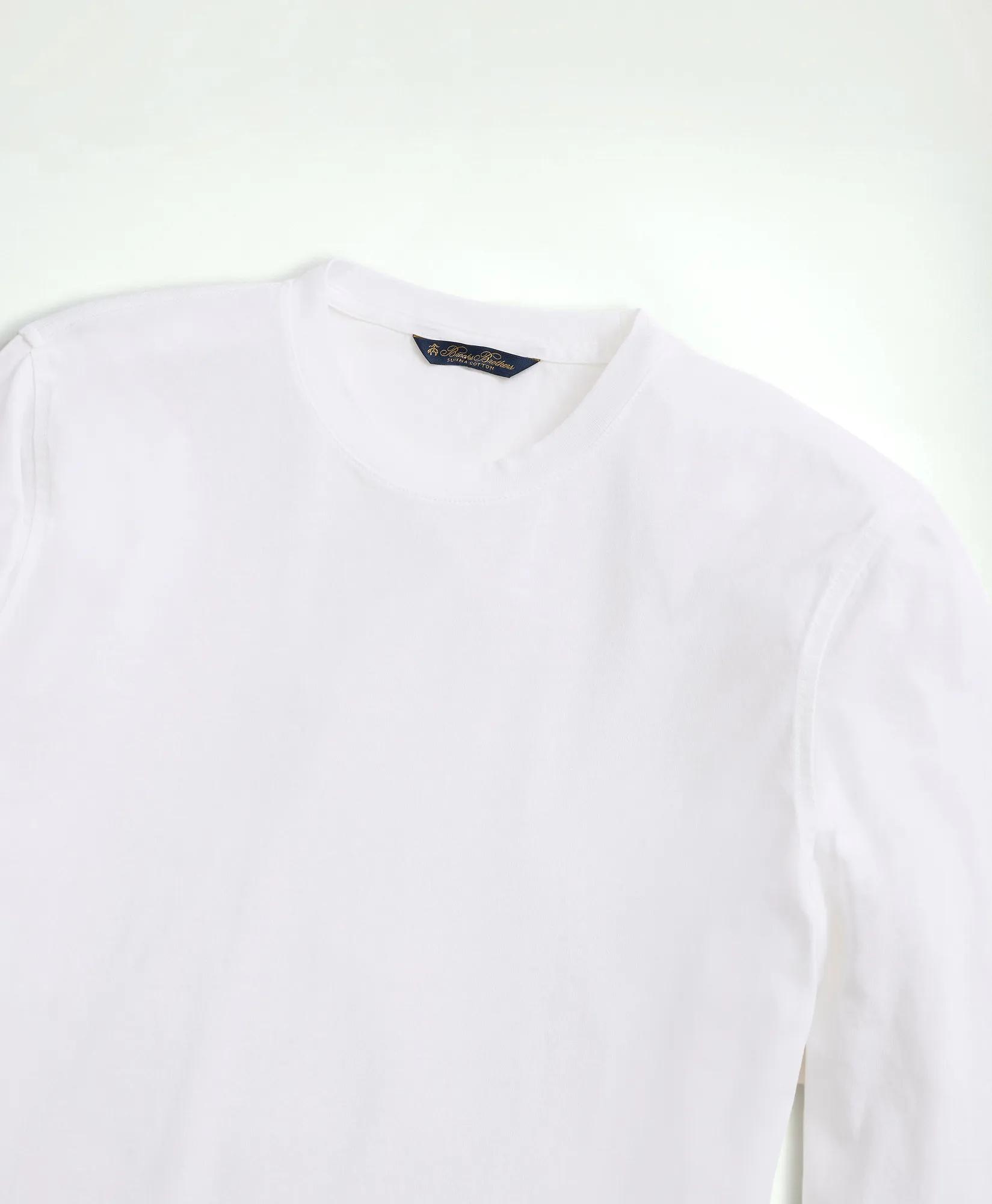 Supima Cotton Long-Sleeve Logo T-Shirt