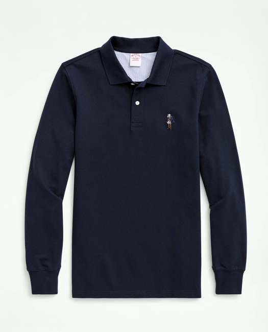 Henry Supima Long-Sleeve Polo Shirt