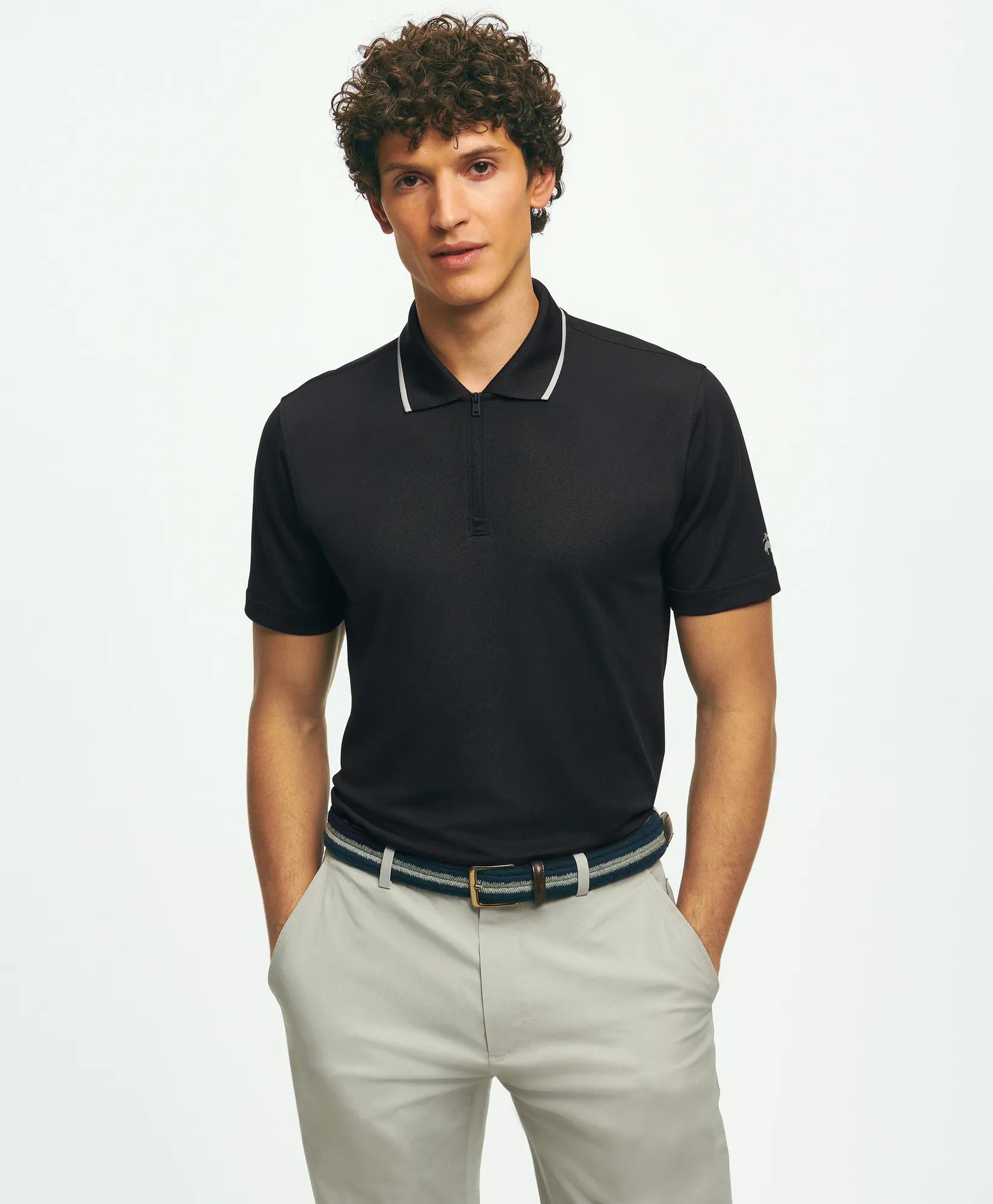 Performance Series Half-Zip Pique Polo Shirt