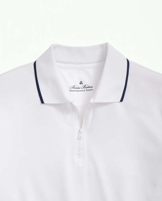 Performance Series Half-Zip Pique Polo Shirt