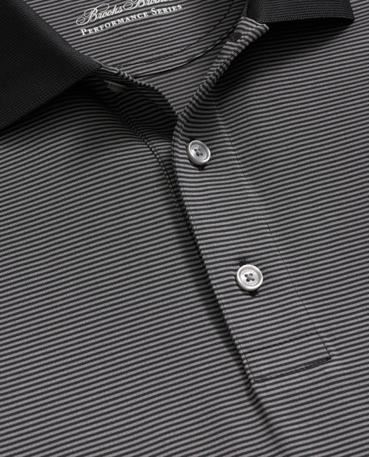 Performance Series Micro Stripe Jersey Polo Shirt