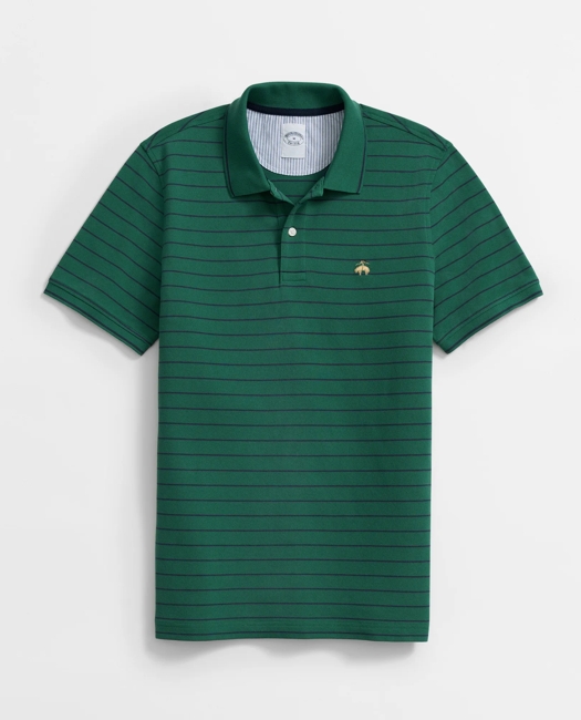Golden Fleece Thin Striped Supima Polo Shirt