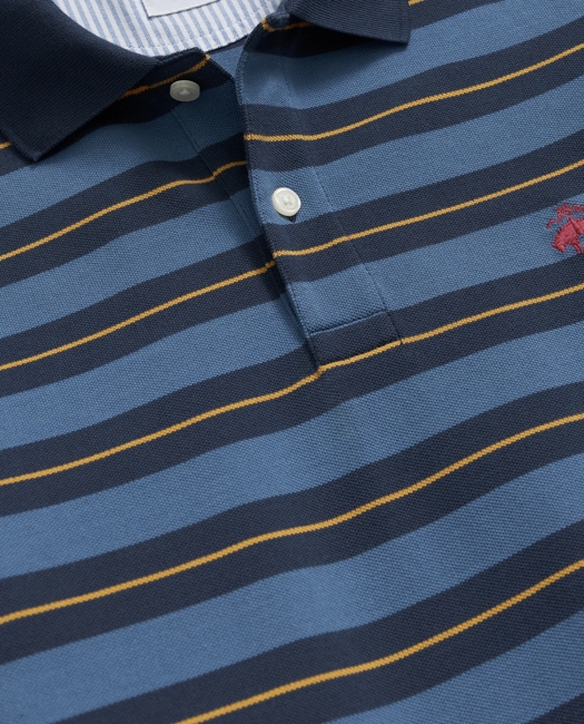 Golden Fleece Variegated Stripe Supima Polo Shirt