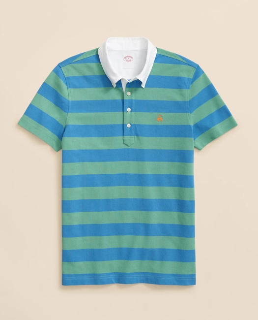 Golden Fleece Stripe Supima Polo Shirt