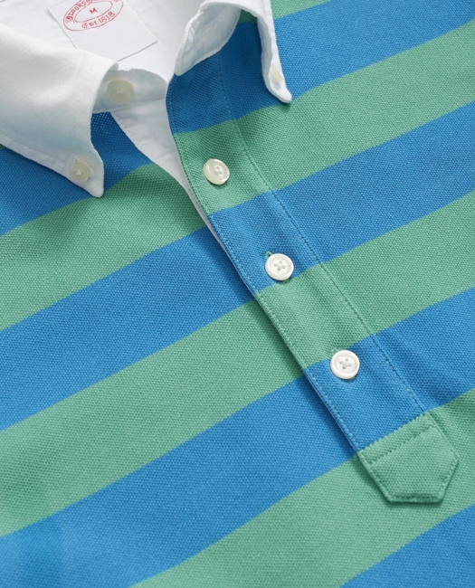 Golden Fleece Stripe Supima Polo Shirt