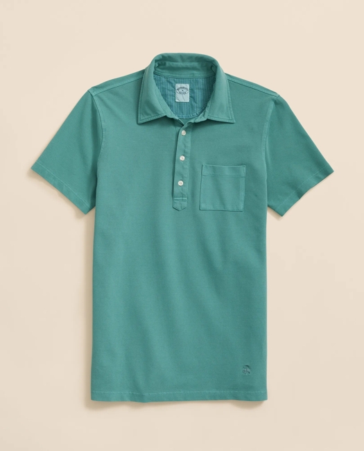 The Vintage Short-Sleeve Garment Dyed Polo Shirt