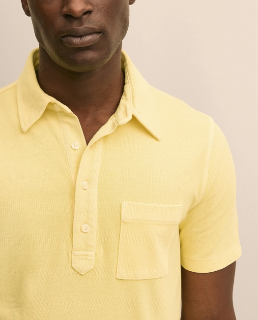 The Vintage Short-Sleeve Garment Dyed Polo Shirt