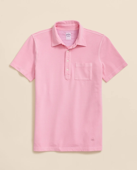 The Vintage Short-Sleeve Garment Dyed Polo Shirt