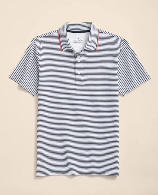 Performance Series Striped Pique Polo Shirt