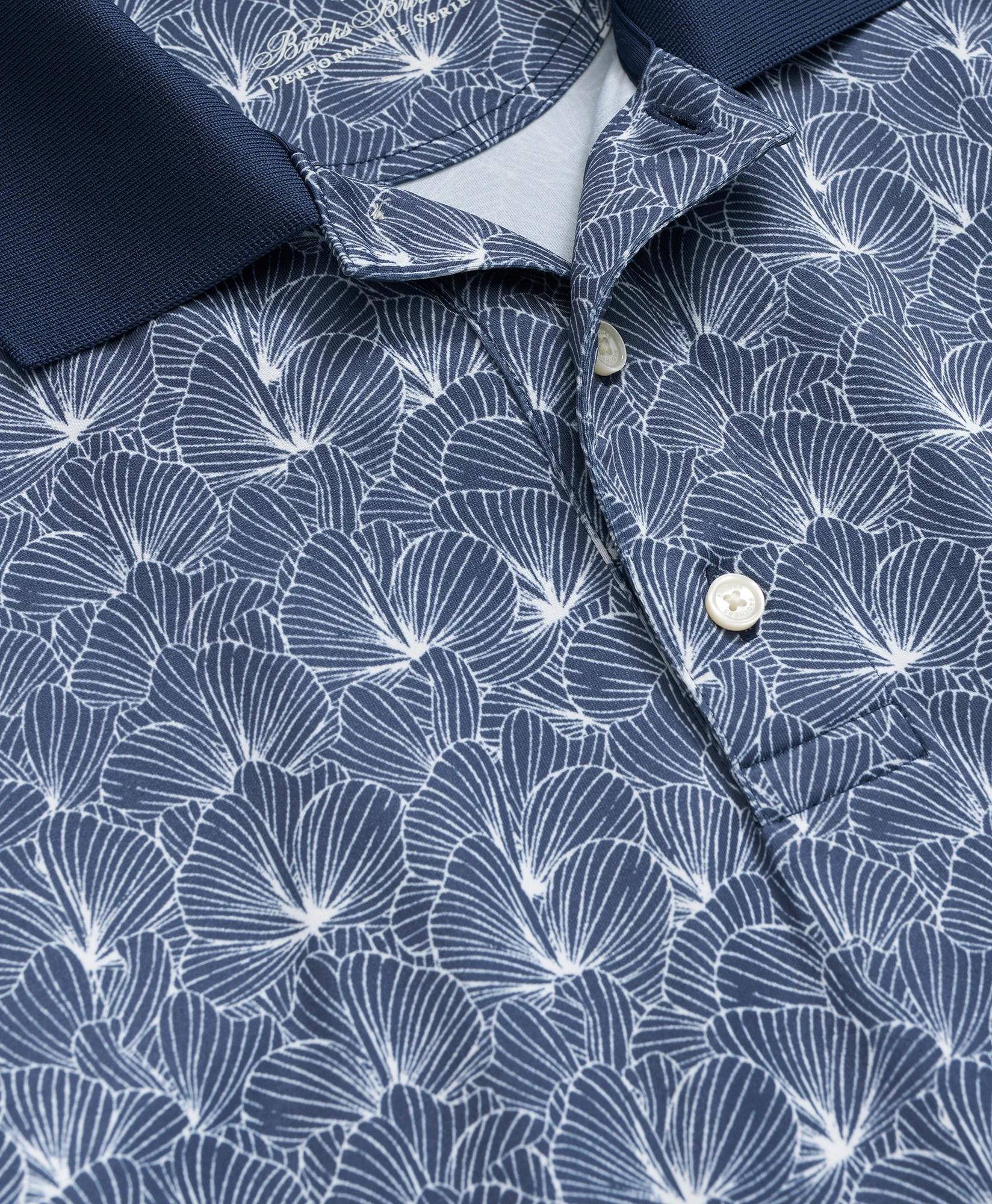 Performance Series Leaf Print Polo Shirt