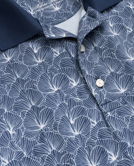 Performance Series Leaf Print Polo Shirt
