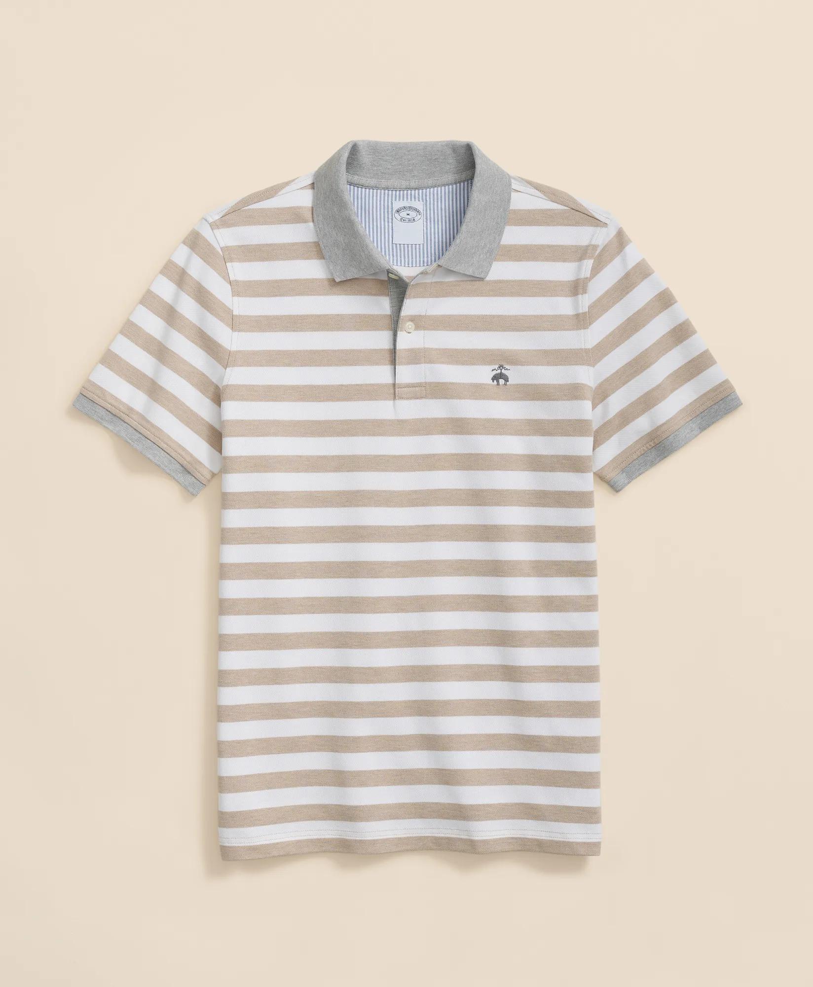 Golden Fleece Supima Cotton Polo in Mariner Stripe