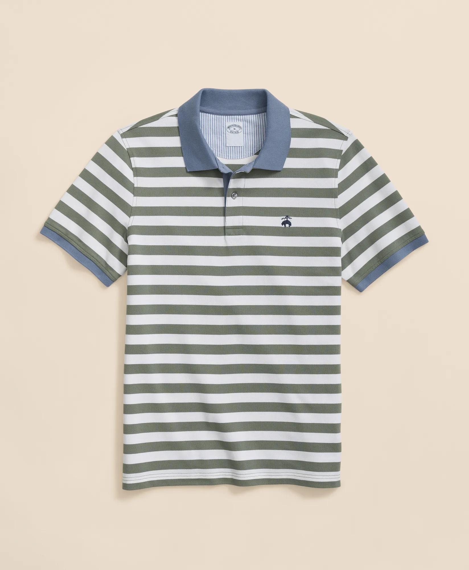 Golden Fleece Supima Cotton Polo in Mariner Stripe