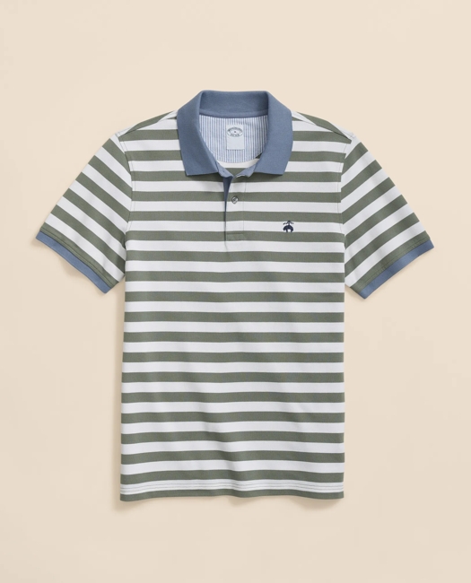 Golden Fleece Supima Cotton Polo in Mariner Stripe Shirt