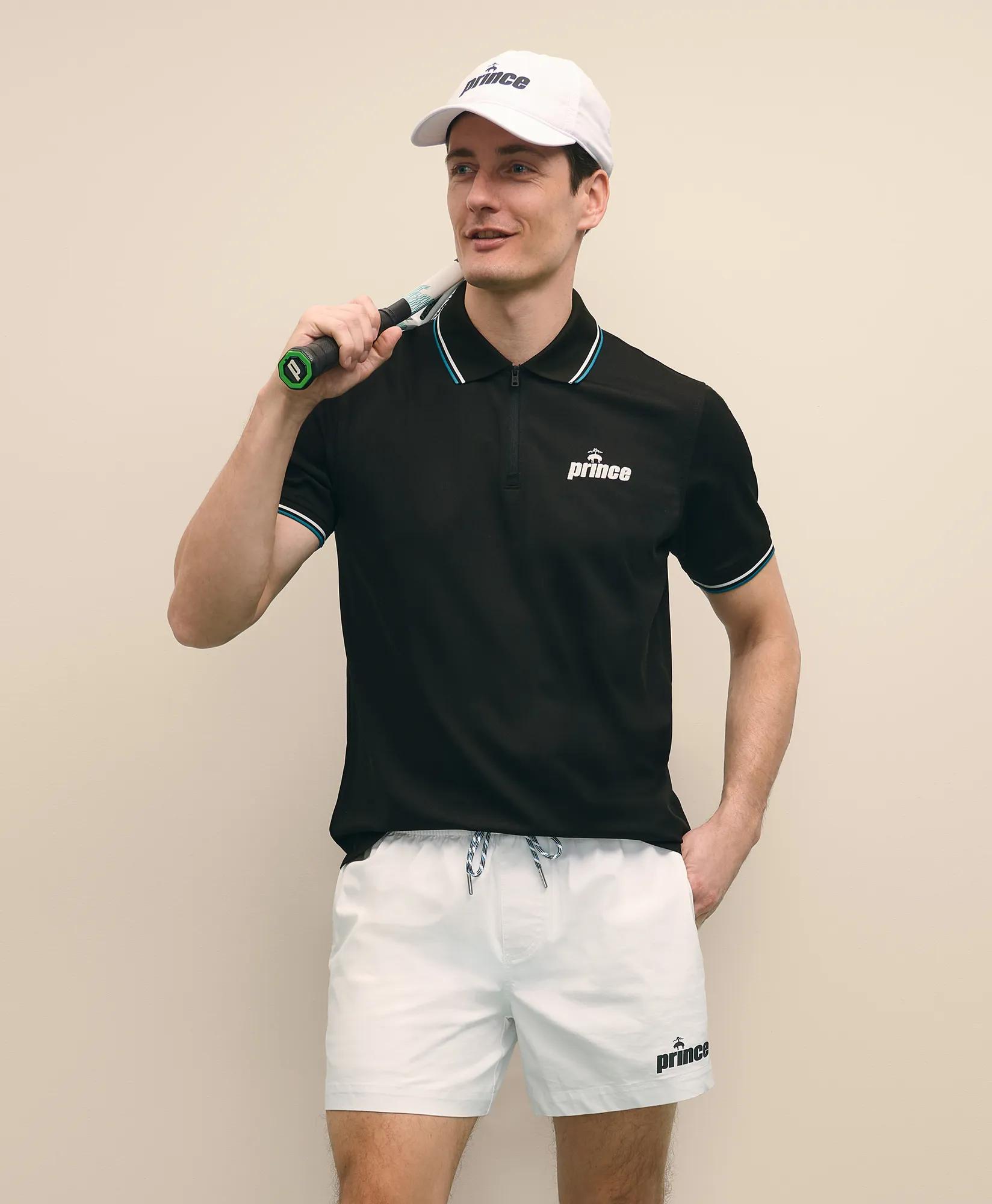 X Prince Short-Sleeve Zip Polo Shirt