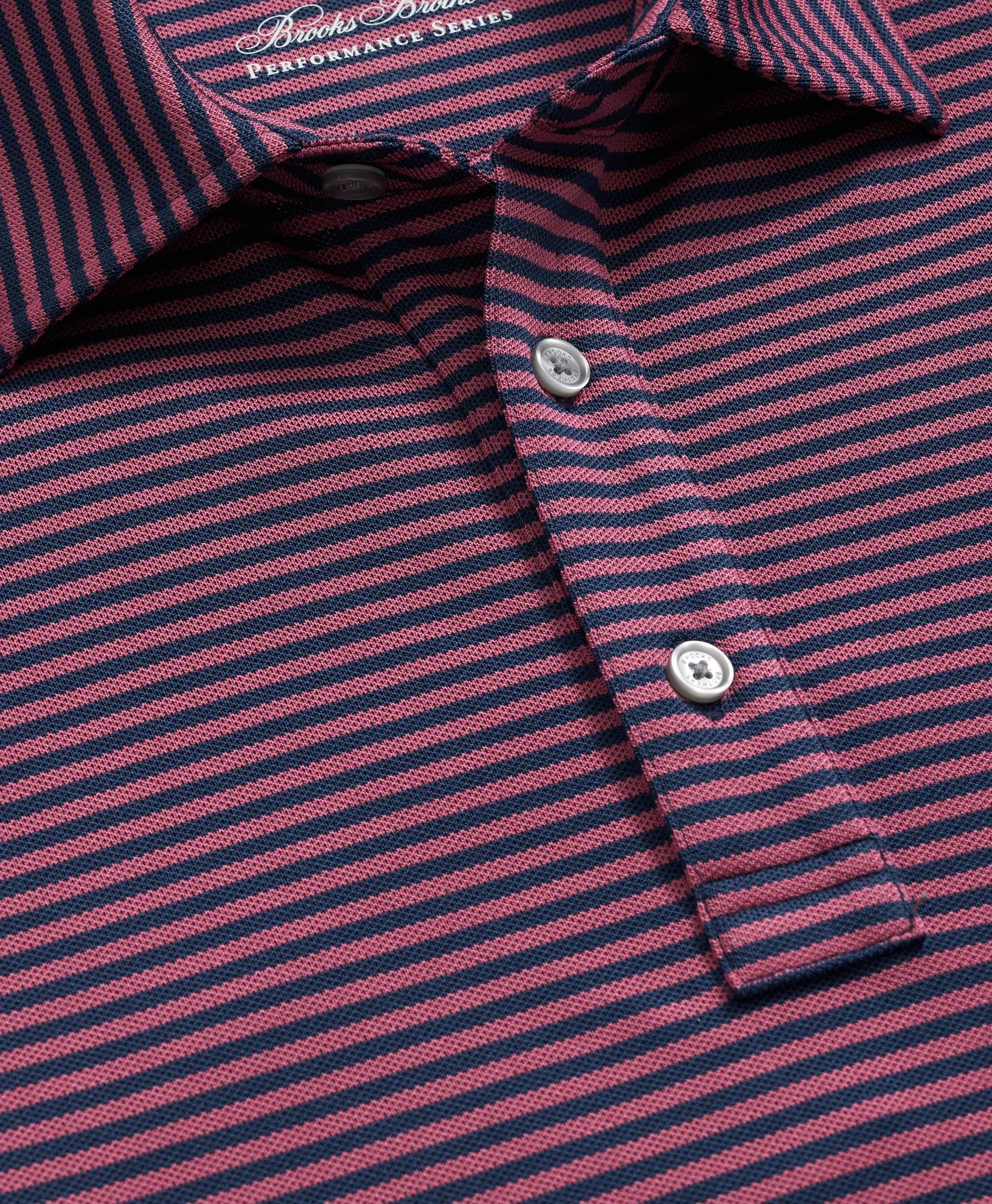 Performance Series Vintage Stripe Pique Polo Shirt