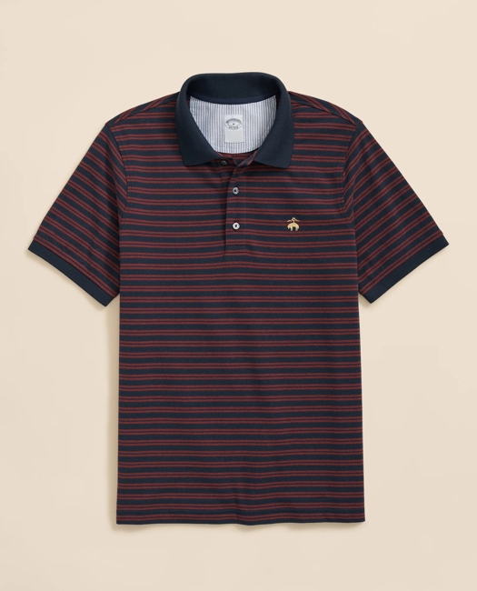 Golden Fleece Stretch Supima Cotton Striped Polo Shirt