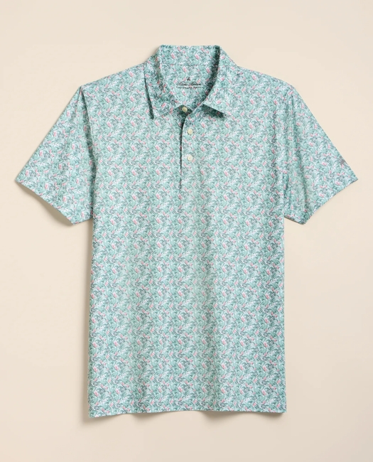 Performance Series Vintage Tropical Motif Polo Shirt