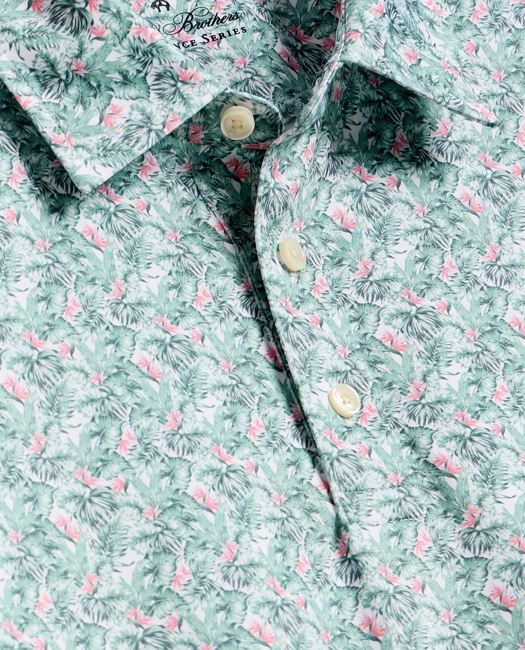 Performance Series Vintage Tropical Motif Polo Shirt