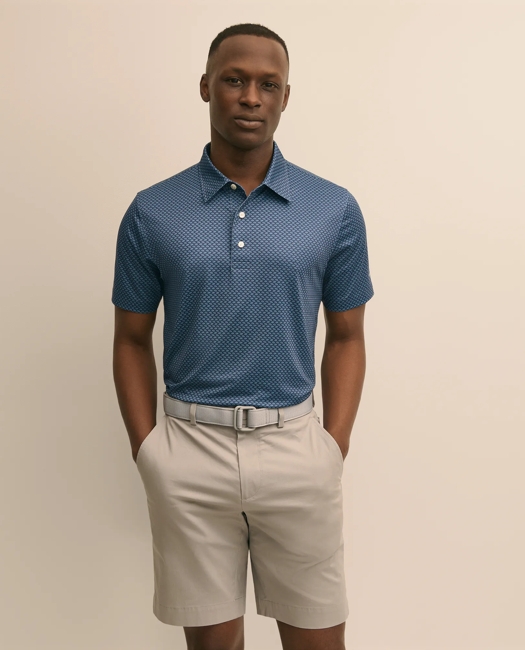 Performance Series Vintage Umbrella Motif Polo Shirt