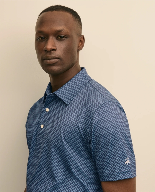 Performance Series Vintage Umbrella Motif Polo Shirt