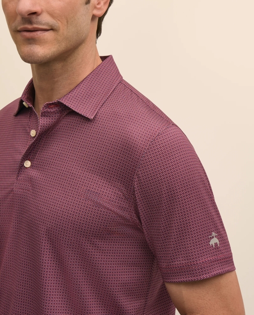 Performance Series Stretch Medallion Print Polo Shirt