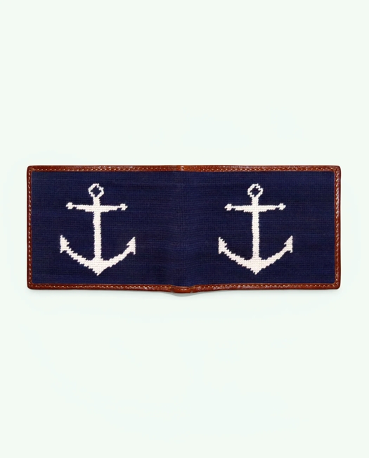 Smathers & Branson Cotton Needlepoint Wallet